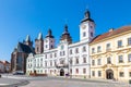 St Spirit church, White tower, town hall,  Great square, town Hradec Kralove, Czech republic Royalty Free Stock Photo