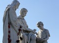 1st stations of the cross, Jesus is condemned to death, Pontius Pilate washes his hands Royalty Free Stock Photo