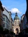 The facade of St Stephan`s Basilica in Budapest Hungary