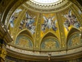 The dome of St Stephan`s Basilica in Budapest Hungary