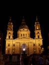 The facade of St Stephan`s Basilica in Budapest Hungary