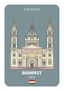 St. Stephen Basilica in Budapest, Hungary. Architectural symbols of European cities