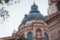 St Stephen Basilica facade details, famous touristic place in Budapest Royalty Free Stock Photo