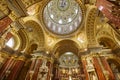 St. Stephen basilica interior in Budapest city center. Hungarian landmark Royalty Free Stock Photo