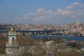 St. Stephen Church against Golden Horn in Istanbul Royalty Free Stock Photo