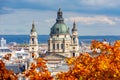 St. Stephen`s Basilica in autumn, Budapest, Hungary Royalty Free Stock Photo
