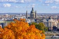 St. Stephen`s basilica dome in autumn, Budapest, Hungary Royalty Free Stock Photo