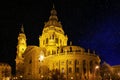 St. Stephen's Basilica Night Photo with Skyline