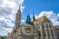 St. Stephen Statue and Matthias Church in Budapest, Hungary Royalty Free Stock Photo