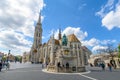 St. Stephen Statue and Matthias Church in Budapest, Hungary Royalty Free Stock Photo