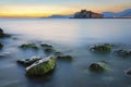 St. Stephen& x27;s Island at sunset. Royalty Free Stock Photo