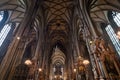 St Stephens Cathedral interior in Vienna Royalty Free Stock Photo