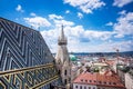 St. Stephens Cathedral Vienna With Cityscape Royalty Free Stock Photo