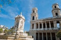 St. Sulpice Church and fountain, Paris Royalty Free Stock Photo