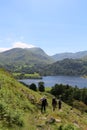 St Sunday Crag, Ullswater from Place Fell, Cumbria Royalty Free Stock Photo