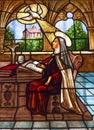 St Teresa Stained Glass Convento de Santa Teresa Avila Spain Royalty Free Stock Photo