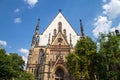 The St.Thomas church in the city of Leipzig, Saxony, Germany. Royalty Free Stock Photo