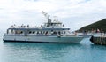 St Thomas, U.S Virgin Island - February 21, 2024 - Passengers boarding the Island Girl boat trip to St John Royalty Free Stock Photo