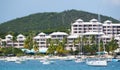 St Thomas, U.S Virgin Islands - February 21, 2024 - The distance view of the Club Wyndham Elysian Beach Resort