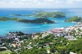 St Thomas, USVI. Charlotte Amalie - cruise bay. Royalty Free Stock Photo