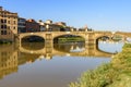 St. Trinity bridge over Arno river, Florence, Italy Royalty Free Stock Photo