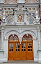 St Trinity Sergius Trinity Lavra of the front doors of the temple Royalty Free Stock Photo