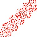 St Valentine Day Texture. Greeting Border For Celebration. Graph