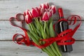 St. Valentine, Mother`s Day, tulips, tulip bulbs, flowers, gifts, flowers, tulip flowers, heart symbol, wooden