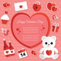 St. Valentine's Day Icons Set