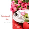 St Valentine's menu concept Royalty Free Stock Photo