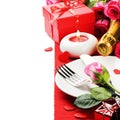 St Valentine's menu concept Royalty Free Stock Photo