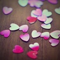 St. Valentines Day concept. Beautiful colorful abstract background with hearts. Royalty Free Stock Photo