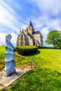 St Vigor Abbey at Cerisy-la ForÃÂªt, France. Royalty Free Stock Photo