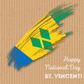 St. Vincent Independence Day Patriotic Design.