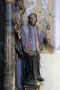 St. Vincent, statue on the Altar of St. Peter in the church of Our Lady of Snow in Kutina, Croatia