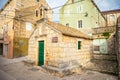 St. Vinsent Church in old town of Vela Luka, Korcula island, Croatia Royalty Free Stock Photo