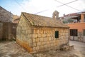 St. Vinsent Church in old town of Vela Luka, Korcula island, Croatia Royalty Free Stock Photo