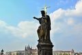 St. Vit cathedral in area of Prague castle Royalty Free Stock Photo