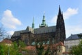St. Vit cathedral in area of Prague castle Royalty Free Stock Photo