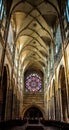 St. Vitus Cathedral interior Royalty Free Stock Photo