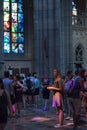 St.Vitus Cathedral interiors in Prague Castle, Czech Republic