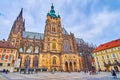 St Vitus Cathedral and its Great South Tower, Prague, Czech Republic