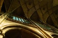 St Vitus Cathedral majestic daylight interior. Angle, architecture. Prague Czech