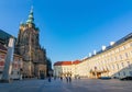 St. Vitus Cathedral and old Royal palace in Prague Castle, Czech Republic Royalty Free Stock Photo