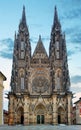 St. Vitus cathedral in Prague Castle in Prague Royalty Free Stock Photo