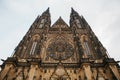 St. Vitus Cathedral in Prague in winter