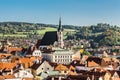 St. Vitus Church and cityscape Cesky Krumlov