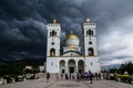 St. Vladimir cathedral before the storm. City of Bar, Montenegro Royalty Free Stock Photo