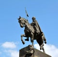 St Wenceslas statue on Wenceslav Square, Prague Royalty Free Stock Photo