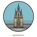 St Wendel. Cities and towns in Germany Royalty Free Stock Photo